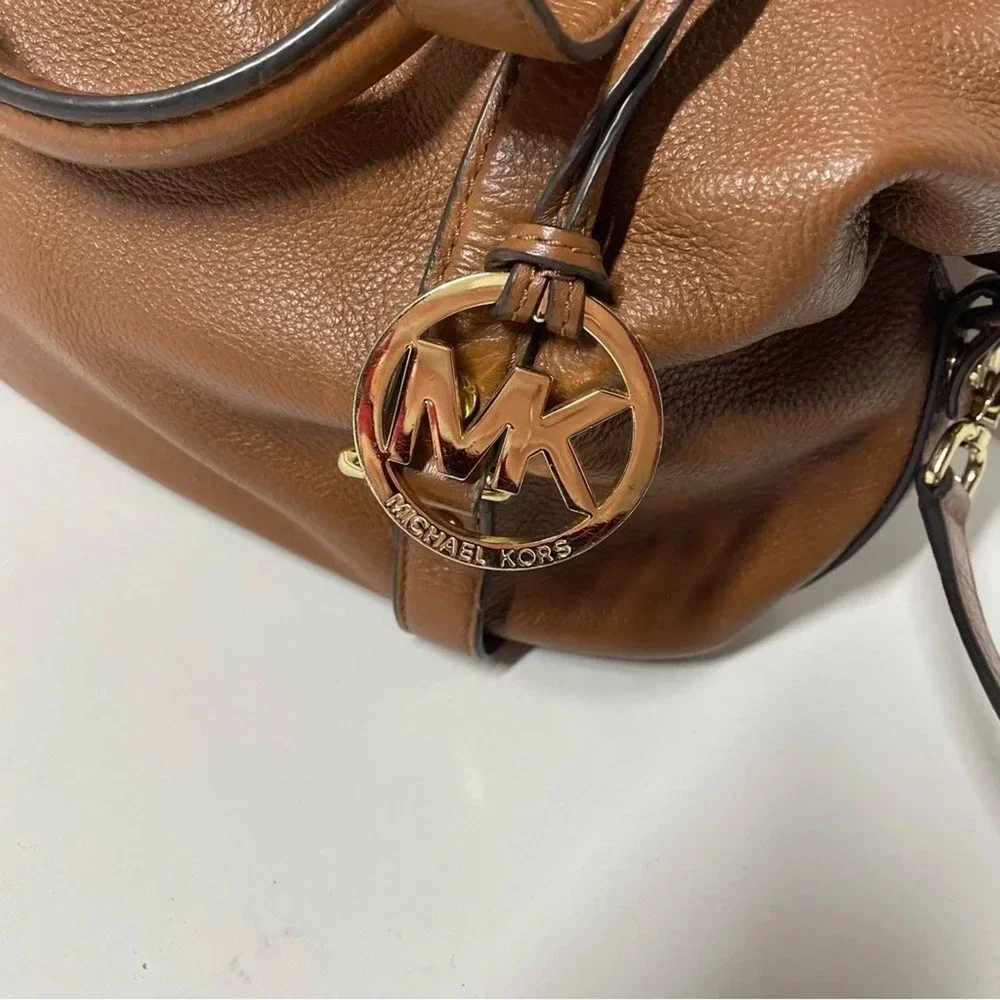 Michael Kors Brown Large Bedford Satchel